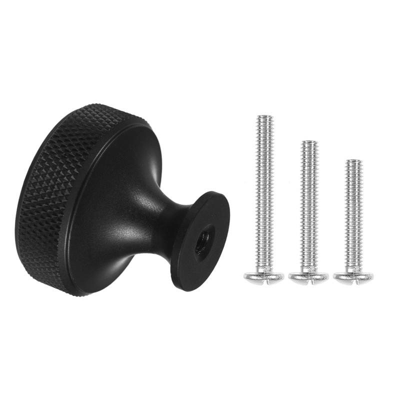 WUISOLQP 10 Pack Black Cabinet Knobs Drawer Cupboard Kitchen Knobs