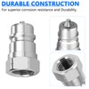 Cplbrb 3/8'' Ag Hydraulic Quick Connect Coupler Set,Heavy-Duty Carbon Steel