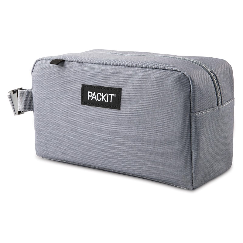 PackIt® Freezable Snack Box, Gray Fog, Built with EcoFreeze® Technology,