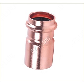 EZ-FLUID 1-1/4" x 3/4'' Copper Press Bushing Reducer Coupling FTG x Press,LF Copper ProPress Bushing Reducer Coupler Fittings,ProPress Connection,Residential,Commercial Plumbing (1)
