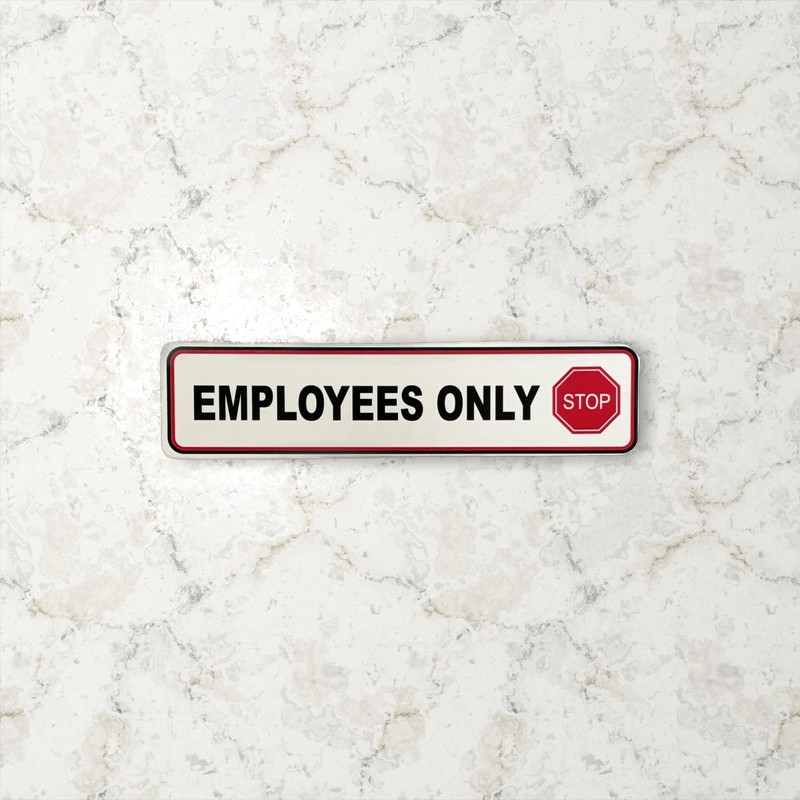 Employees Only - Stop Label Set - Pack of 5