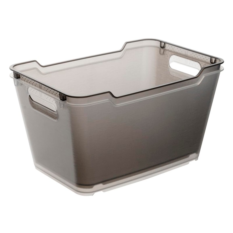 keeeper 6 Litre Textured Storage Box Lotta Natural (Transparent)