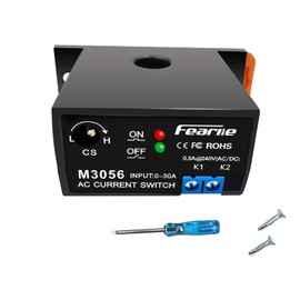 nodehawk Miniature Current Switch,Current Sensing Switch,with Rails,Normally Closed Amp Sensor Monitoring Relay, AC 0-30A Detectable（M3056）