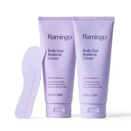 Flamingo Women's Body Hair Removal Cream - (2 Pack) 6.76 fl oz - Removes Hair from Legs, Arms, Underarms, Stomach, and Bikini Line