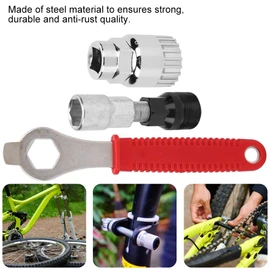 Herramienta de extracción de manivela de bicicleta KEENSO, extractor de manivela de bicicleta, para cualquier soporte inferior tipo estriado de 20 dientes, herramienta universal de extracción de maniv Herramientas De Reparación De Bicicletas