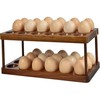 Soporte para Huevos Frescos de 2 Niveles, Soporte apilable para