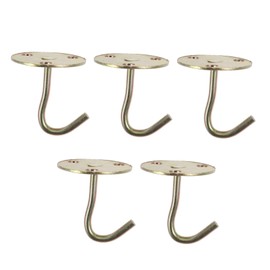 CIYODO 5pcs Multiuse Iron Ceiling Hooks Sturdy Household Ceiling Hooks for Hanging Plants Flower Baskets and Lights Compact Design for Home Decor and Organization