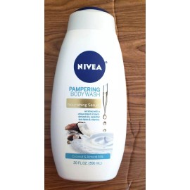 NIVEA 2 PACK  NIVEA NOURISHING & PAMPERING BODY WASH 20FL OZ EACH