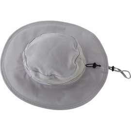 Magracy Unisex Mens Outdoor Wide Brim Sun Hat Summer Adjustable Bucket Fishing Hats UV Protection Safari Hat Foldable Grey