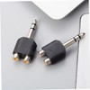 Kisangel 3pcs RCA to Audio Adapter Y Splitter Converter for