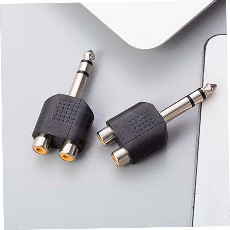 Kisangel 3pcs RCA to Audio Adapter Y Splitter Converter for