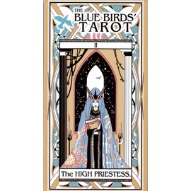 Beautiful Illustration Blue Bird Tarot