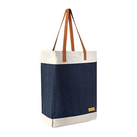 L'OCCITANE Contrast Denim and Canvas Tote Bag, 1 ct.