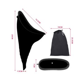 Waterproof Urinal for Women,Travel Urination Device w/Carry Bag Female Urinal Travel Essentials Camping Accessories Reusable Portable Funnel for Travel,Road Trip,Camping & Hiking Essentials for Women
