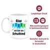 Tasse Tassen 325ml - Einschulung Schulanfang - Hurra ich bin