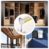INCREWAY Closet Rod Support, 4Pcs Zinc Alloy Oval Wardrobe Rail