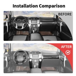 JWWY for 4Runner Interior Kit Center Console Instrument Dashboard Gear Shift Knob Decor Set Cover Trim for 2010-2024 Toyota 4Runner Interior Accessories,ABS Carbon Fiber 16pcs(High Version)