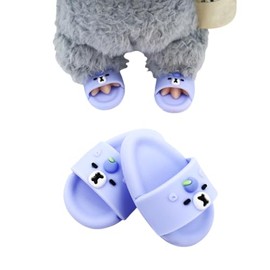 THXFUNAREA 1 Pair Doll Shoes (Blue) Plush Toy Matching Shoes for 17 cm Doll, Sitting and Standing, Plush Toy Not Included