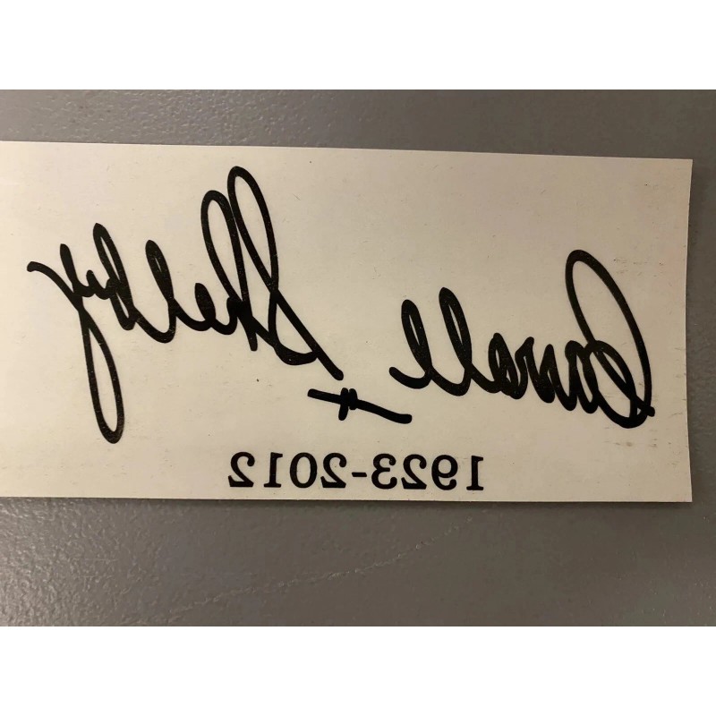 Shelby Carroll Shelby Signature Decal 1962-2012