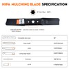 Hipa ZT1 54 Blades Replace 942-05056 942-05056-X High Lift Mower