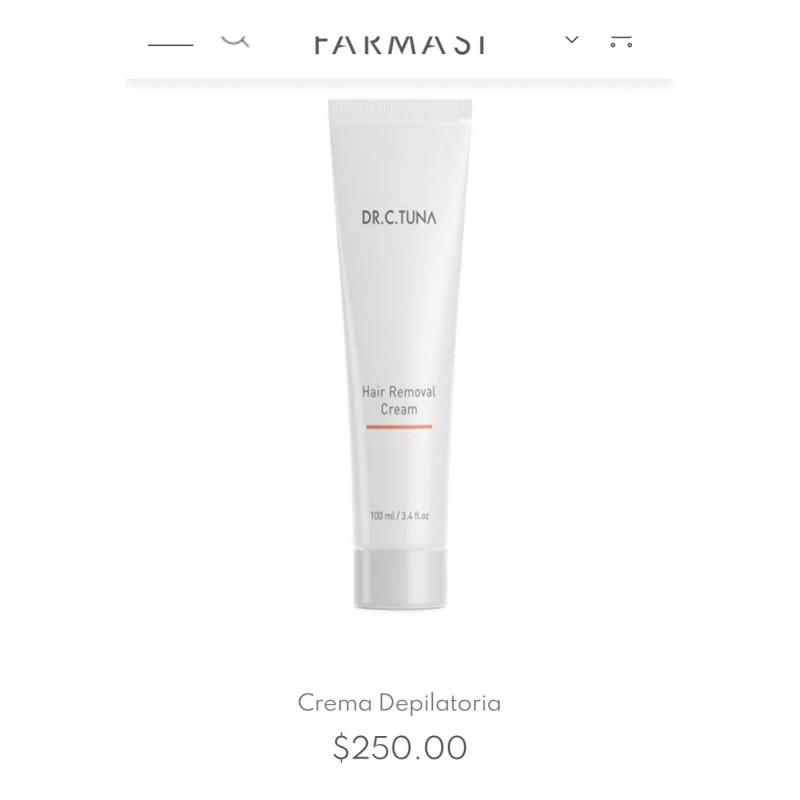 Crema Depilatoria Pieles Sensibles Farmasi