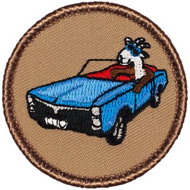 PATCHTOWN Old Goat (GTO) Patrol Patch - 2" Diameter Round Embroidered Patch