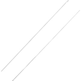 4pcs Aghi per perline in metallo perline uncinetti aghi perline aghi perline acciaio legno infila ago strumenti per la creazione di gioielli aghi perline