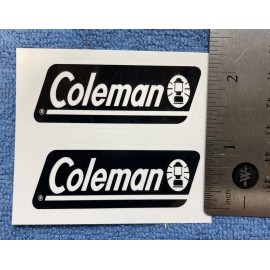 Coleman Black Coleman Lantern and Stove Decals With White Perimeter Cut Set of 2