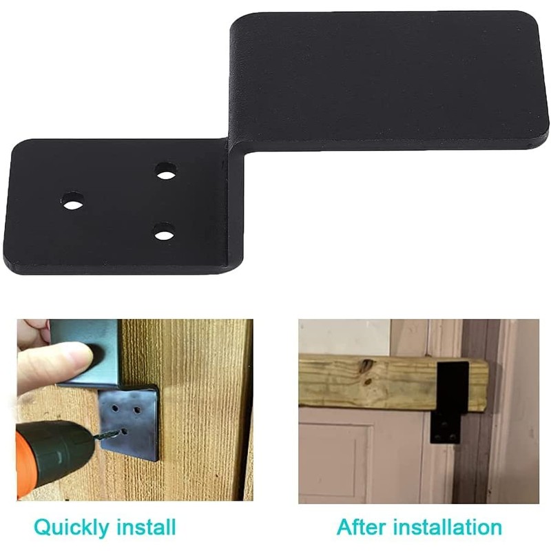 2x4 Door Barricade Brackets| Door Barricade Closed Bar Holder| Heavy