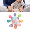 Baby Sensory Teething Toy Grasping Activities Bright Colors Silicone Soothes