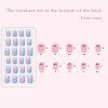 Allstarry 120pcs 5 Pack Children Nails Press On Pre-glue Ful
