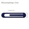Kozelo 2pcs Metric Straight Ruler 13cm Bookmark Engineer Classroom Math