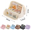 MHwan Pencil case with 9 compartments and large capacity, three-dimensional