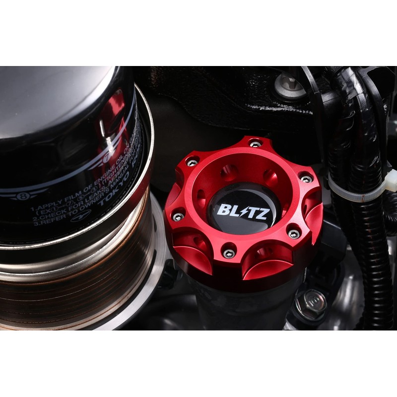 BLITZ GR86 86 BRZ Oil Filler Cap, Aluminum, RED ZN6,