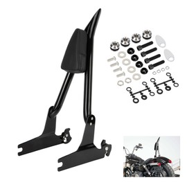 PSLER 23.6 Inch Rear Passenger Sissy Bar Backrest Assembly, Steel Frame with High-Density Padding, Fits for Dyna Street Bob FXDB Low Rider FXDL FXDLS 2006-2017, Black