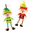 Baker Ross AX398 Christmas Tree Elf Decoration Kits - Pack