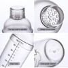 1Pc Plastic Cocktail Shaker with Scale and Strainer Top, Clear