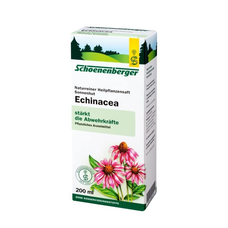 Schoenenberger Echinacea Natural Plant Juice Coneflower, 200 ml Solution
