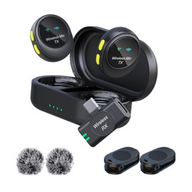 BALILA Kabelloses Lavalier Mikrofon für Android Handy, Mini USB-C Ansteckmikrofon, Rauschunterdrückung, 48kHz/24 bit, 300m Reichweite, für Vlog YouTube Live-Streaming Podcast