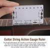 Guitar String Action Gauge Ruler, 2Pcs Double Sided Guitar Fingerboard