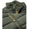 Vcansion Men's Outdoor Casual Stand Collar Thicken Qulited Fleece Jacket