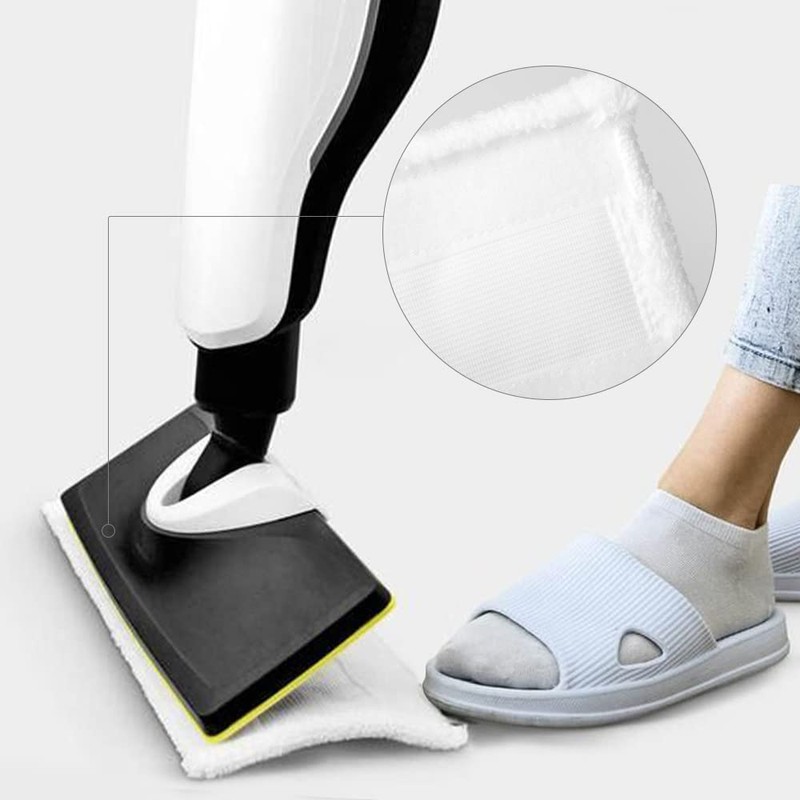 4 Wipes Mop Microfibre Washable Compatible with Kärcher Steam Cleaner