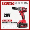 LYUWO LYUWO 420N. M High Torque Electric Impact Wrench Lithium
