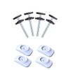 4 Pack Baby Gate Replacement Parts Extensions Screw Spindle Rod