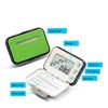 Walking Pedometer Green Solar Battery Powered Distance Calorie Counter Electronic