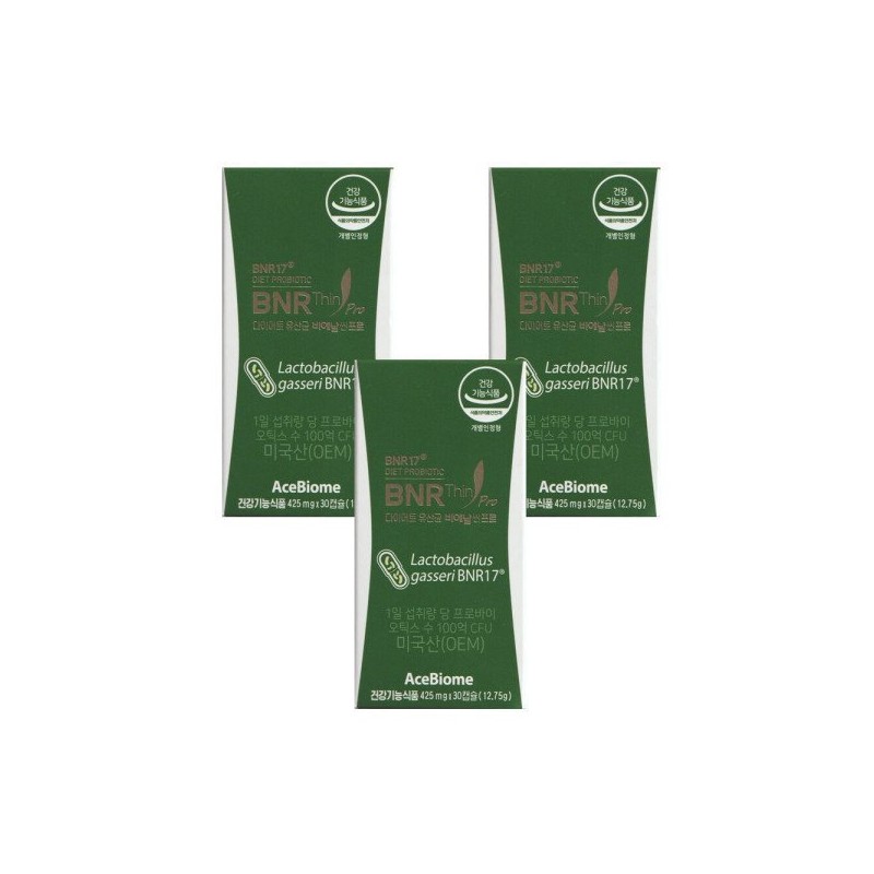 Bienalsin 다이어트 유산균 비에날씬 프로 425mg x30캡슐_3개 DL Diet Probiotics