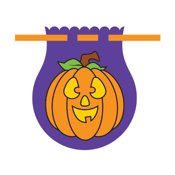 Creative Converting Pumpkin Drawstring Cello Bags