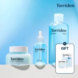 토리든 [3종세트] 다이브인 히알루론산 세럼50ml+토너300ml+수딩크림100ml+(멀티패드 2매입X2개+다이브인 마스크2매) [3 Piece Set] Dive In Hyaluronic Acid Serum 50ml + Toner 300ml + Soothing Cream 100ml + (Multi Pads 2 sheets x 2 packs + Dive In Mask 2 sheets)
