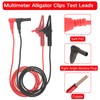 2PCS Heavy Duty Alligator Clips Test Leads, 18AWG Multimeter Alligator