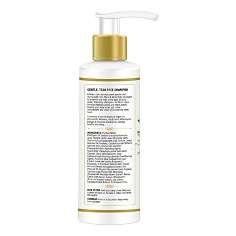 Shampoo Para Bebés Sin Lágrimas Con Aceite De Argán Orgánico